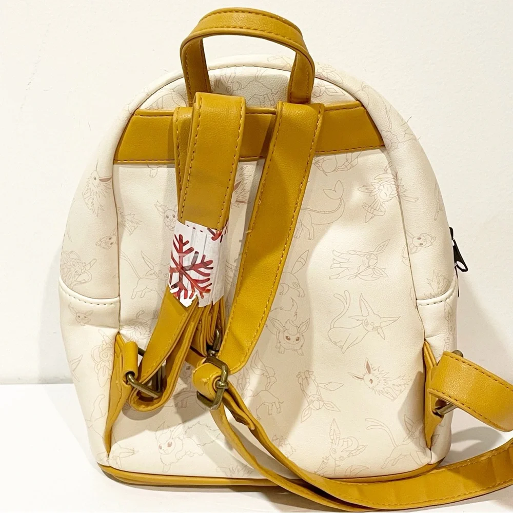 Loungefly Nintendo Pokemon Eevee Mini Backpack Full Zip Video Game_6